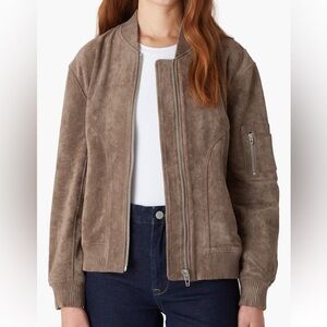 BLANKNYC Oyster Brown Faux Suede Jacket